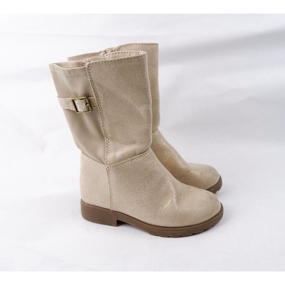 BEST GIRLS' STRIDE RITE WILLOW BOOTIE SHOE AND BOOT, GOLD LEATHER, 9 - Picture 2 of 10